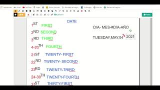 Cómo escribir las fechas en inglés Dates [upl. by Enileqcaj]