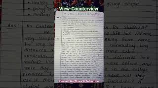 ViewCounterviewWriting Skill in EnglishClass 11Class 10Class 9 sscviralshortsshortsfeed [upl. by Ilario]