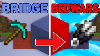 this texture pack turns BRIDGE into BEDWARS wool overlay [upl. by Moffitt828]