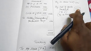 Trading and Manufacturing Account Simple explanation with solved problem by kauserwise [upl. by Ekal]