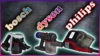 Dyson V8 vs Philips XC704301 Speedpro Max vs Bosch Unlimited 7 Dikey Şarjlı Süpürge Karşılaştırması [upl. by Issy]