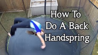 How To Do A Back Handspring  Gymnastics Skills with Bethany G [upl. by Fransen]