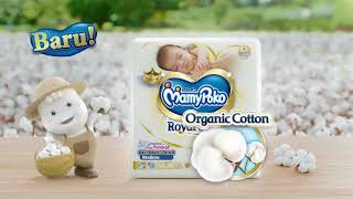 MAMYPOKO ROYAL SOFT ORGANIC COTTON  100 ORGANIC COTTON DIRAWAT ALAMI TANPA BAHAN KIMIA [upl. by Jerrome]