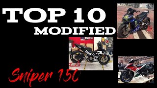 TOP 10 MODIFIED SNIPER 150 2022 [upl. by Kamilah649]