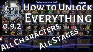 Super Smash Bros Crusade v092  How to Unlock Everything  Easy [upl. by Retxab]