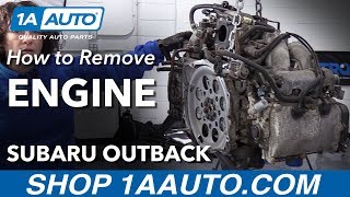 How to Remove Engine 25L 0409 Subaru Outback [upl. by Trebla]