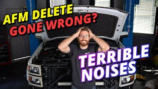 Terrible Engine Noises After Deleting AFM  DOD  Chevy Silverado 53L [upl. by Anairo496]