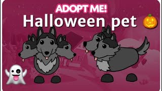 👻 Cerberus 3 Headed Halloween Pet in Adopt me  Halloween 2020 update Adopt me [upl. by Landa910]