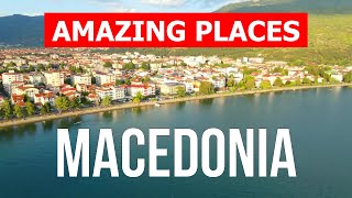 Macedonia country tour  Attractions lakes mountains nature cities  4k video  North Macedonia [upl. by Krista]