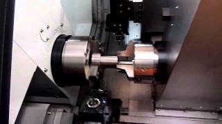 Leadwell LTC 25T2SMY CNC lathe  Twin turret  Sub spindle  Milling  Y axis [upl. by Aisinoid]