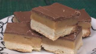 Caramel Shortbread Millionaires Shortbread Recipe [upl. by Botzow]