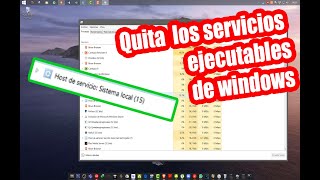 ELIMINAR HOST DE SERVICIOS EJECUTABLES EN WINDOWS 7 88110CONSUMEN MEMORIA RAM Y DISCO DEL PC [upl. by Bosch]