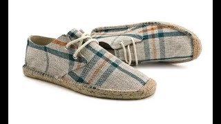 Handmade Nationa Style Lace Up Casual Canvas Hemp Insole Espadrille Shoes [upl. by Rosenkrantz]