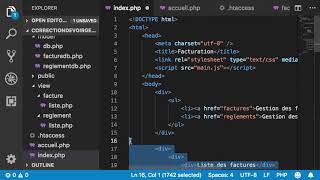 php htaccess video 3 sur 5  Gestion des interfaces  Formulaire et tableau avec bootstrap [upl. by Iam]