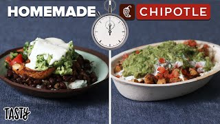 Can I Make A Chipotle Burrito Bowl Faster Than Delivery • Tasty [upl. by Sweeney]