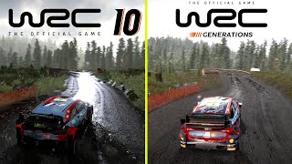 WRC Generations vs WRC 10 PS5 Graphics Comparison [upl. by Onaicnop]