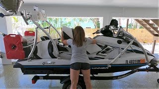 HOW TO Setup Rig YAMAHA FXHO WaveRunner for Fishing [upl. by Morey]