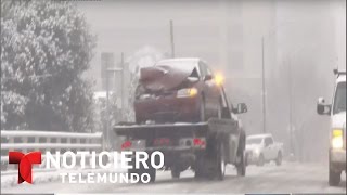 Alerta en Nueva York ante poderosa tormenta de nieve  Noticiero  Noticias Telemundo [upl. by Atteuqram]