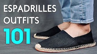 7 Ways To ROCK Espadrilles  Mens Outfit Ideas [upl. by Cod158]