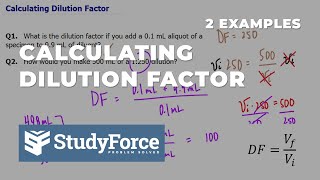 Calculating Dilution Factor [upl. by Yendirb]