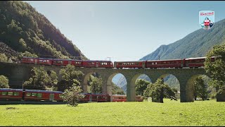 Grand Train Tour  Section 5  St Moritz – Tirano – Lugano [upl. by Emolas95]