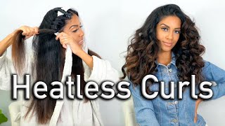 Heatless Hydrated Curls for Frizzy Hair  HAIR TUTORIAL  ARIBA PERVAIZ [upl. by Anyah619]