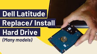 How to Remove Hard Drive  Hard Disk Dell Latitude [upl. by Strawn]