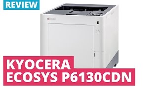 Kyocera ECOSYS P6130CDN A4 Colour Laser Printer [upl. by Rehpatsirhc]