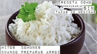 Arroz blanco para principiantes en la cocina  mitos ala hora de cocinar arroz [upl. by Haseena]