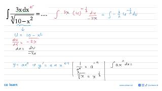 integral 3x dx10  x213 [upl. by Lontson534]