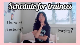 SCHEDULE for Kpop trainees Daily and Weekly [upl. by Hara514]