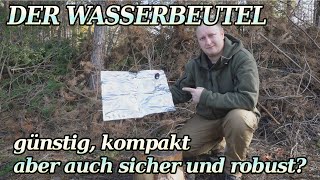 Der Wasserbeutel im Härtetest Wasser lagern in der Krise  günstig und kompakt aber auch sicher [upl. by Tat]