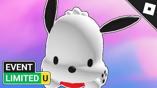 LIMITED EVENT How to get the POCHACCO HAT in MY HELLO KITTY CAFE  Roblox [upl. by Aleina]