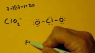 Lewis Dot Structure of ClO2 Chlorite Ion [upl. by Calvo]