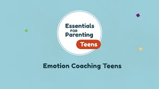 Coaching Teens to Recognize and Manage Emotions [upl. by Neemsay]