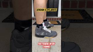 Jordan 5 off white muslin Full review on my channel jordan shoes review [upl. by Meil636]