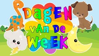 Dagen van de week  Liedje  Maandag zwaai ik  Thuisonderwijs Nederland Kleuteronderwijs Educatief [upl. by Teerpnam567]