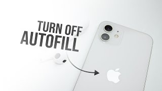 How to Turn Off Autofill on iPhone tutorial [upl. by Ruffi]