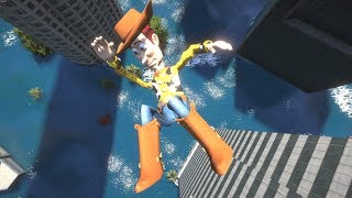 GTA 5 Water Ragdolls WOODY  JumpsFails vol4 Euphoria physics Funny Moments [upl. by Zeb]