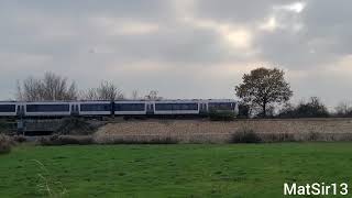 Chiltern Railways crossing Buckinghamshire countryside bucks [upl. by Sinegold]