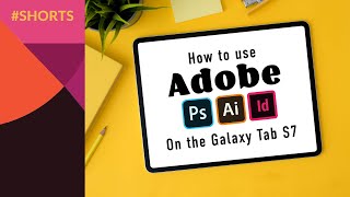 How to use Adobe Illustrator PC on the Samsung Galaxy Tab S7  Laptop Replacement shorts [upl. by Melitta]