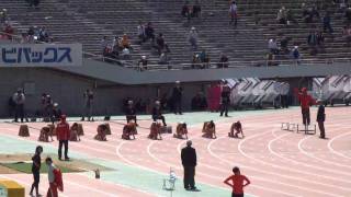 福島千里 112117日本新 2010織田記念陸上 女子100m [upl. by Jaban]