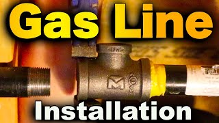 Black Iron Pipe Gas Lines Installation  Sealing Fittings Pressure Testing and Bonding [upl. by Tronna]