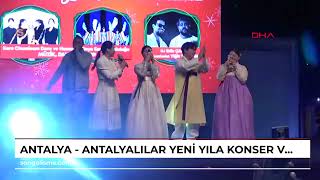 ANTALYA  Antalyalılar yeni yıla konser ve dans gösterileriyle girdi [upl. by Eilah]