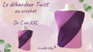 Comment faire un top au crochet  le débardeur Twist [upl. by Innos]