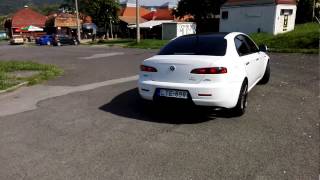 Alfa Romeo 159 19 JTDm straight pipe exhaust [upl. by Stoller833]