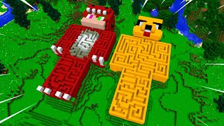 LABERINTO de MIKECRACK vs RAPTORGAMER 😱 LA BASE SECRETA MÁS SEGURA EN MINECRAFT  RAPTORGAMER [upl. by Chaiken]