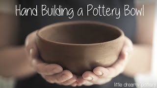 How I Hand Build a Pottery Bowl  No wheel required  ASMR [upl. by Atiuqrehs]