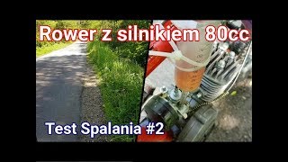 Silnik do Roweru 80cc Spalanie Test 2 [upl. by Adey]