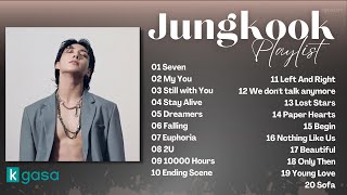 Jungkook 정국 of BTS Playlist solo and cover 2023 Updated [upl. by Flanders]